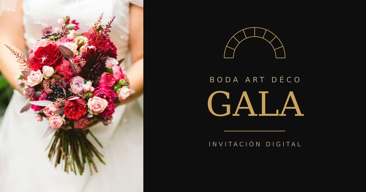 Portada de la invitación Gala