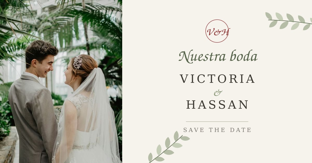 Portada de la invitación Jardín